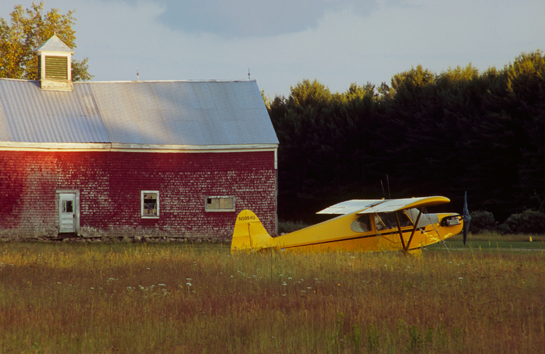 Barn & Plane in Maine